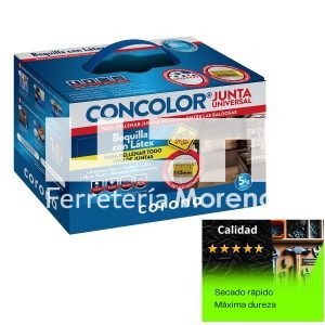 Cemento blanco corona para rellenar todo tipo de juntas  de 1-12mm entre baldosas. Con látex, acabado suave, no provoca fisuras. Para interior, exterior, fachadas, piscinas y fuentes. Cajas de 5 Kg