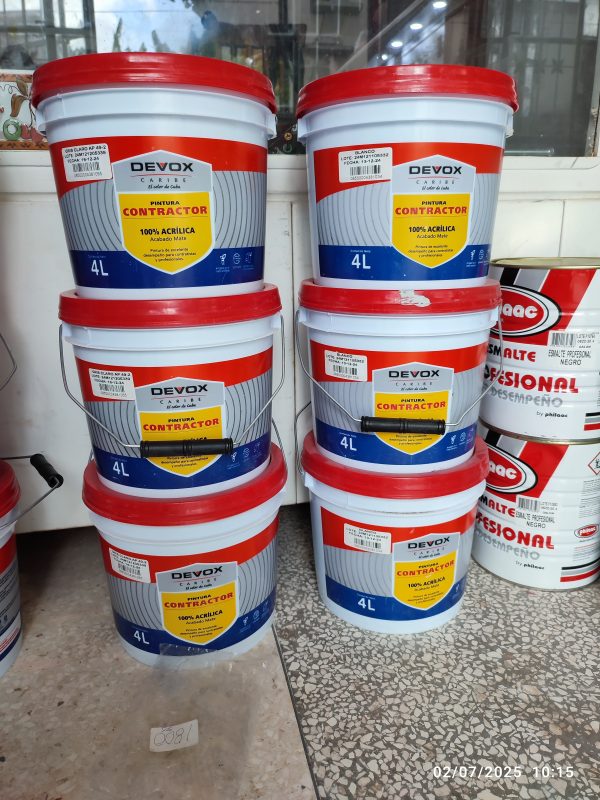 Pintura ISAVAL 15lt Blanca acrílica mate